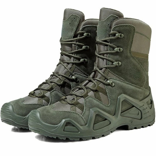 High Top Military Boots for Men Outdoor Tactical Hiking Shoes