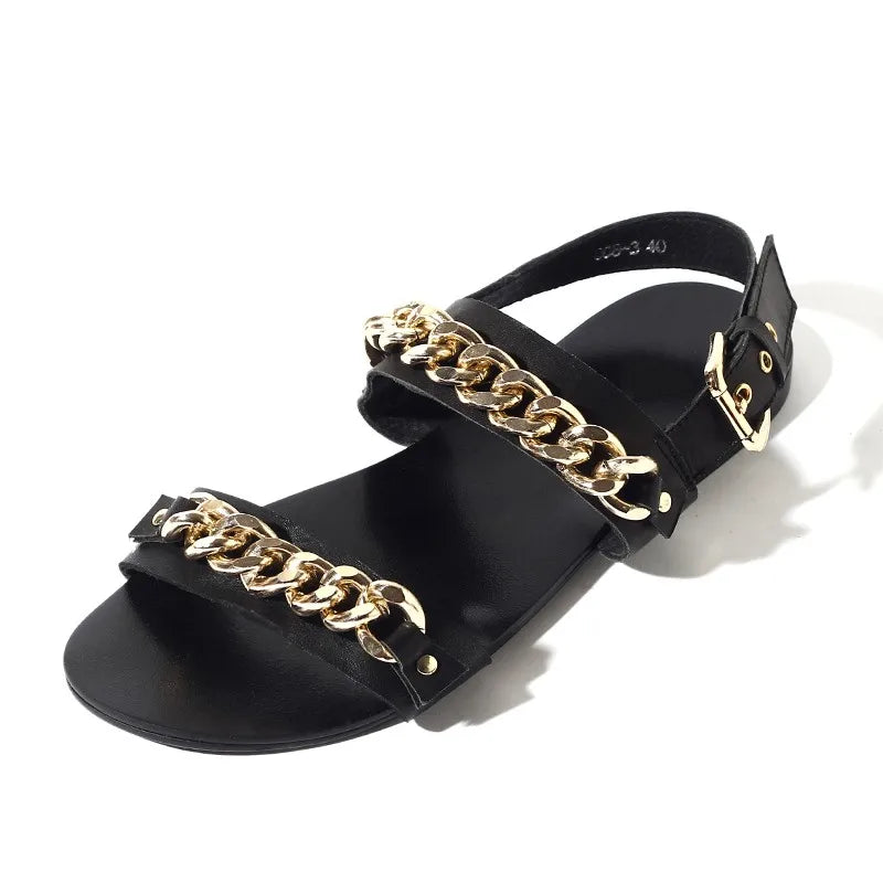 Men's Summer New Designer Chain Gladiator Sandals