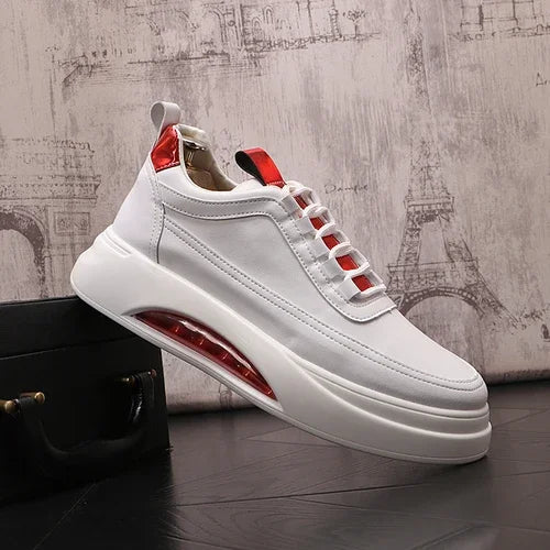 Youth White Men's Sneaker Trend High Top Platform Shoes