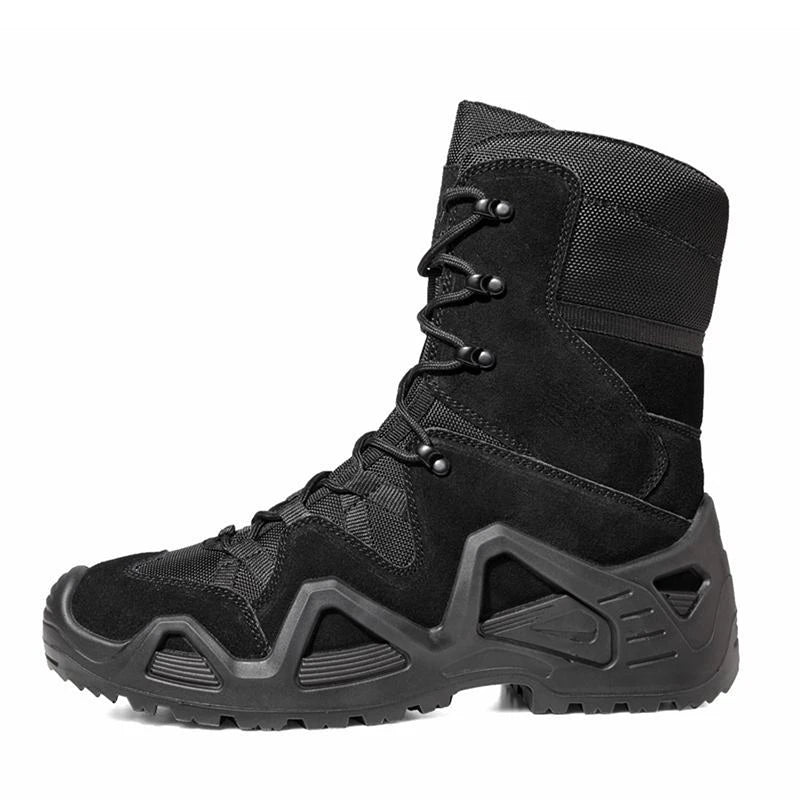 High Top Military Boots for Men Outdoor Tactical Hiking Shoes - LiveTrendsX