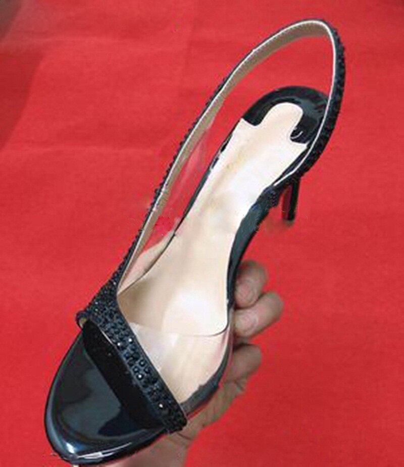 Slingback Wedding Pumps Ladies Peep toe Thin Heels Party Shoes