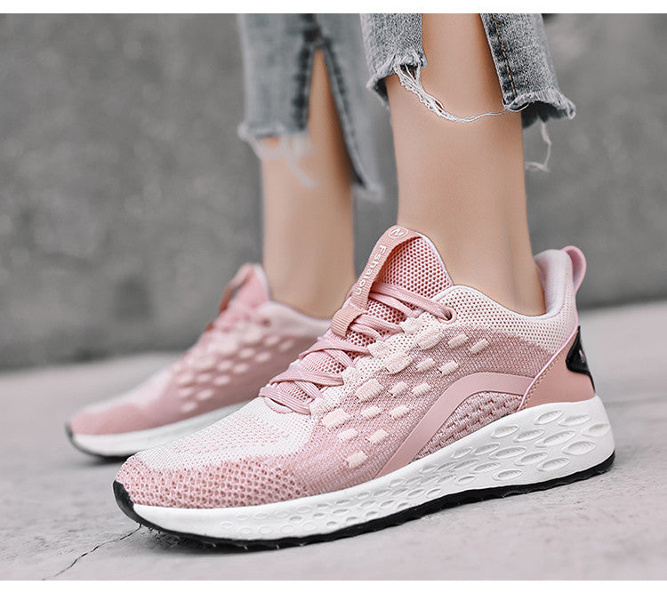 Flat Shoes Woman New Arrival Breathable Spring Ladies Casual Shoes Lightweight Pink Soft Sneakers Women Zapatos Mujer - LiveTrendsX