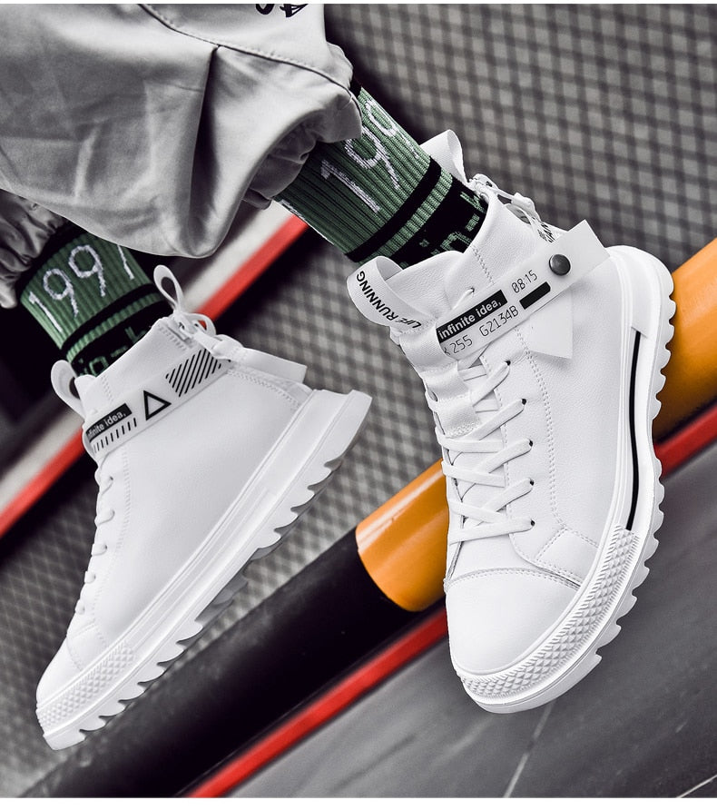 Times New Roman Winter New Men Sneakers Ankle boots High Top Men Shoes Retro leather Casual Men Boots Male Casual boots - LiveTrendsX