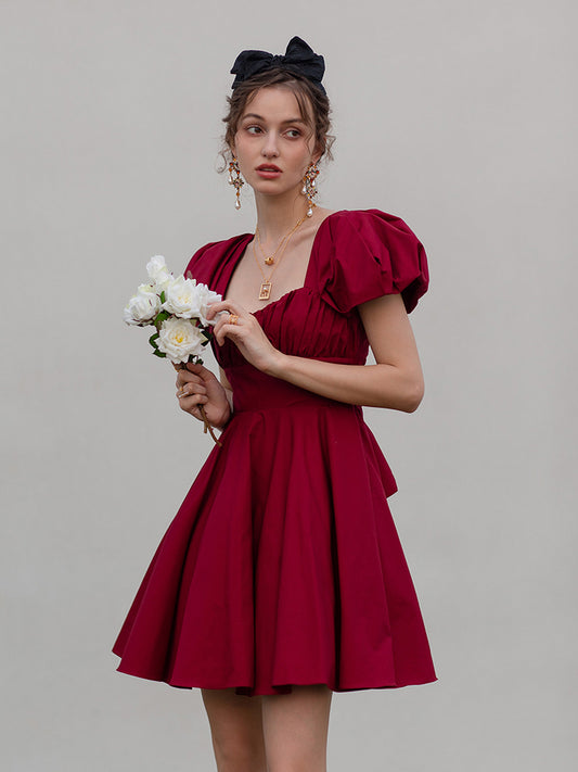 Mitzvah girls red engagement dress