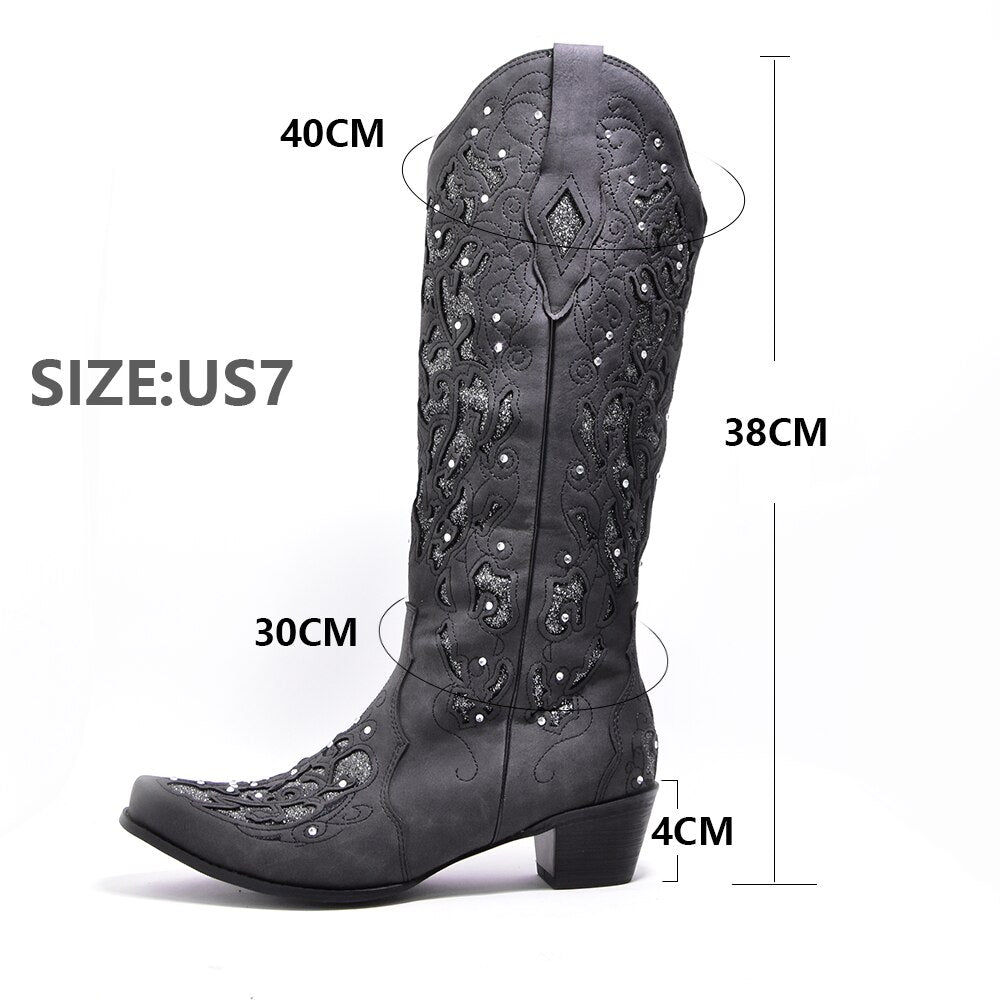 Cowboy Shoes Winter Boots For Women 2022