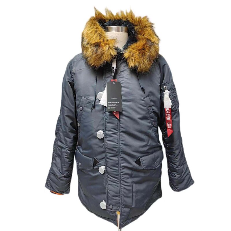 Men winter standard jacket classic for extreme cold weather waterproof coat