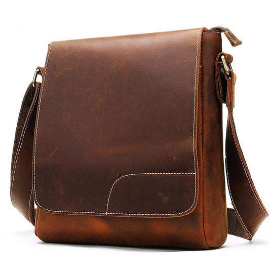 men's bags leather men's shoulder bags sets for men leather vintage male messenger crossbody bag business handbag - LiveTrendsX