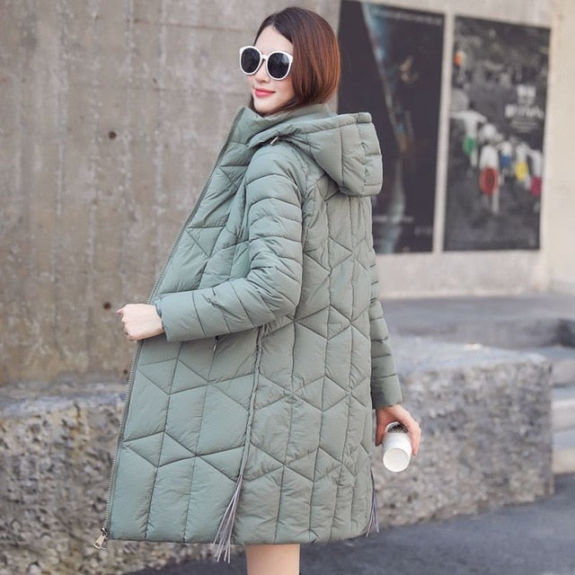 Winter jacket women 2019 Quality casual Thick long Hooded Coat women black women Parka casaco Female jaqueta feminina - LiveTrendsX