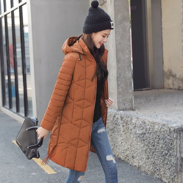 Winter jacket women 2019 Quality casual Thick long Hooded Coat women black women Parka casaco Female jaqueta feminina - LiveTrendsX