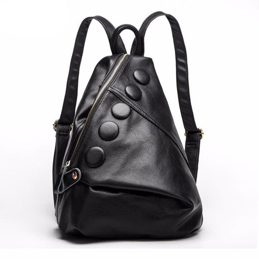 Female Genuine Leather Backpack Classic female anti-theft backpack Daily Rucksack Travel School Bags for Teenager Mochila Femini - LiveTrendsX