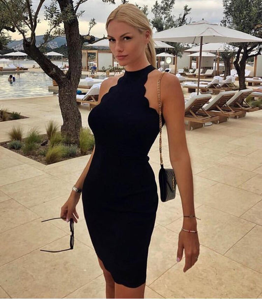 Summer Dress Women  Sexy Fashion Black Bandage Dress Elegant Designer Party Dress Vestido - LiveTrendsX