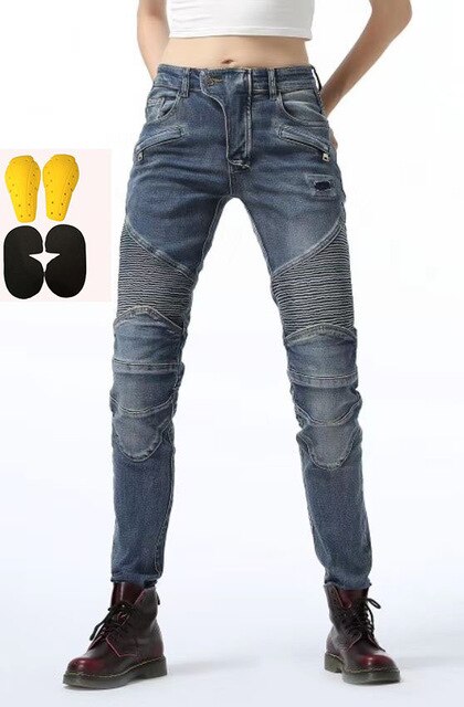 New 718pants Motorcycle Pants Women Moto Jeans Protective Gear Riding Touring Motorbike Trousers Motocross Pants Moto Pants - LiveTrendsX