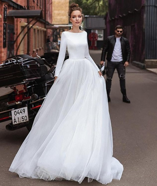 Bohemian  Wedding Dress Long Sleeves Turkey Style Beach Bridal Dress Wedding Gowns Vestido De Noiva - LiveTrendsX