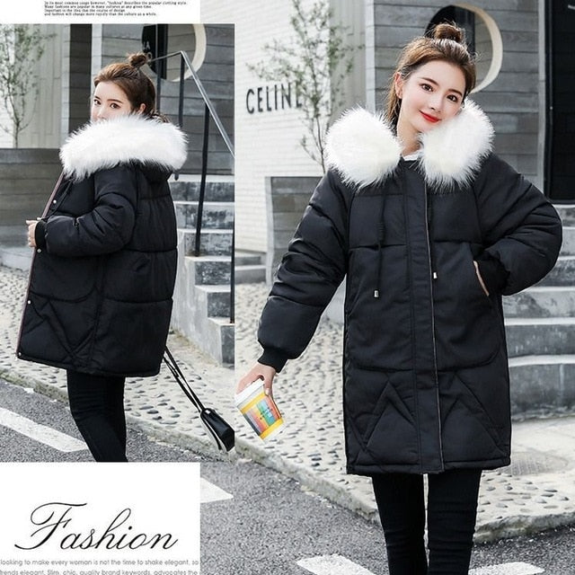 Newwinter warm coat padded short female Slim thin jackets women's thick cotton jacket clothing - LiveTrendsX