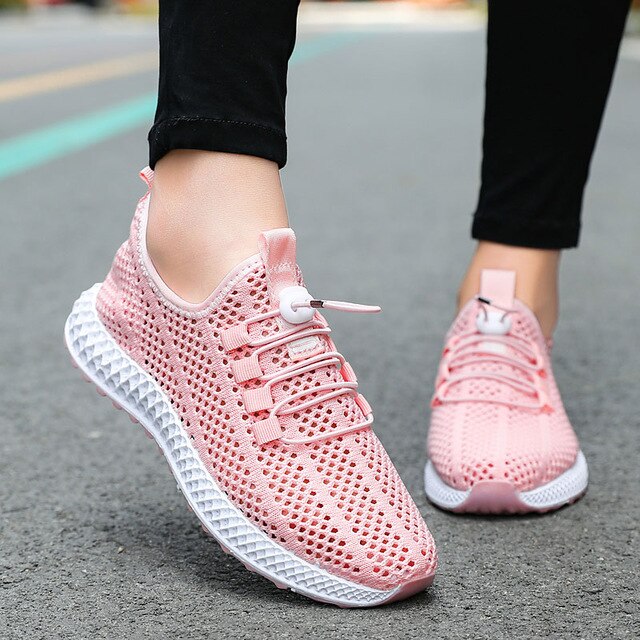 Women Chunky Sneaker Sport Gym Shoes Lightweight Ventilate Breathable Elastic Wearable Outdoor Sport Casual Shoes Size35-44 - LiveTrendsX