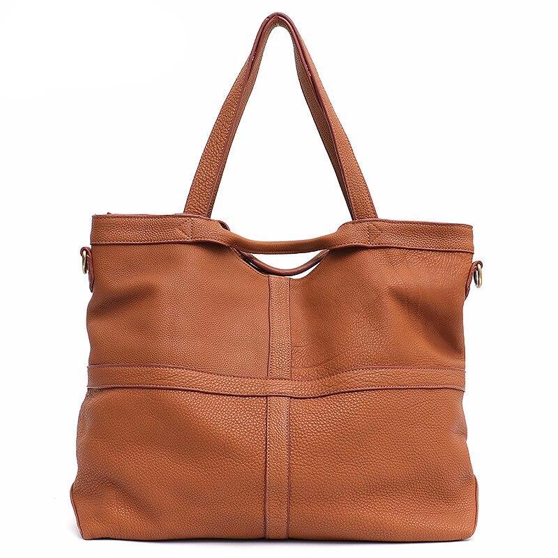 Genuine Leather Shoulder Bags Women Luxury Large Messenger Bag Ladies Soft Cow Leather Handbag Female Fashion Casual Big Tote - LiveTrendsX