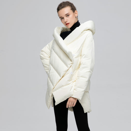 Women's Winter Jacket Fashion Cloak Winter Coat Women Parka Loose Plus Size Down Winter Coat Warm Jacket  Overcoat - LiveTrendsX