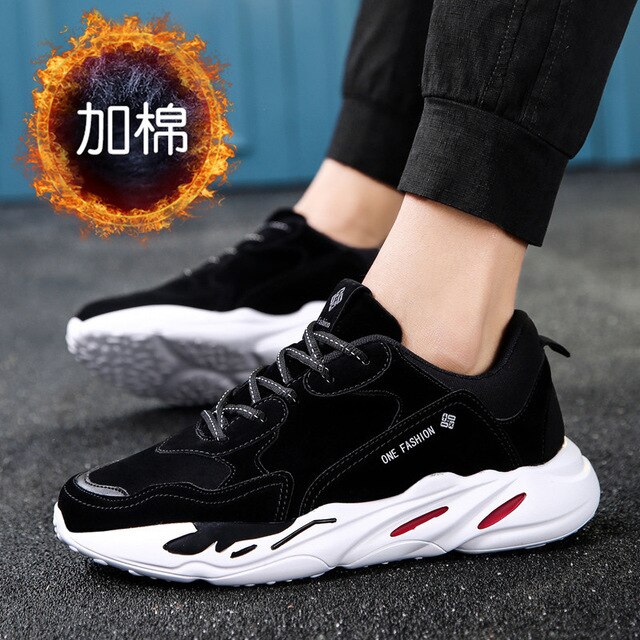 Autumn Casual Men Sneakers  Outdoor Man Fashion Running Sport Sneakers Men Shoes Zapatos Hombre Warm Cotton Shoes Men - LiveTrendsX