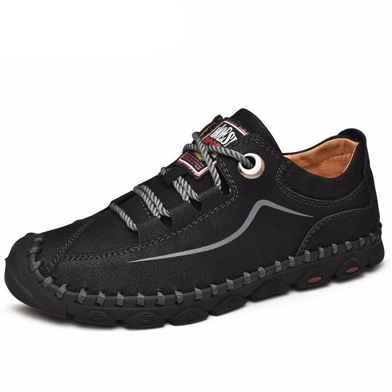 Men Shoes Mens Leather Shoes Vintage Casual Shoes Handmade Men Drving Flats Male Footwear Casual Men's Loafers - LiveTrendsX