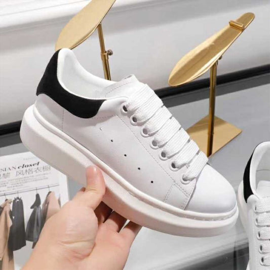 Fashion Designer Luxury Breathble Shoes Lop Top White Platform Shoes Women Real Leather Women Lace Up Casual Shoes Brand Sneaker - LiveTrendsX