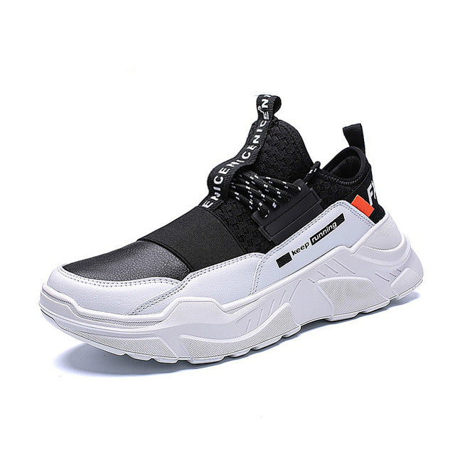 Hot Sell Vulcanize Shoes Men Casual Outdoor Leather Sneakers Men Shoes Breathable Lace-Up Thick Bottom Walking Shoes Size 39-44 - LiveTrendsX