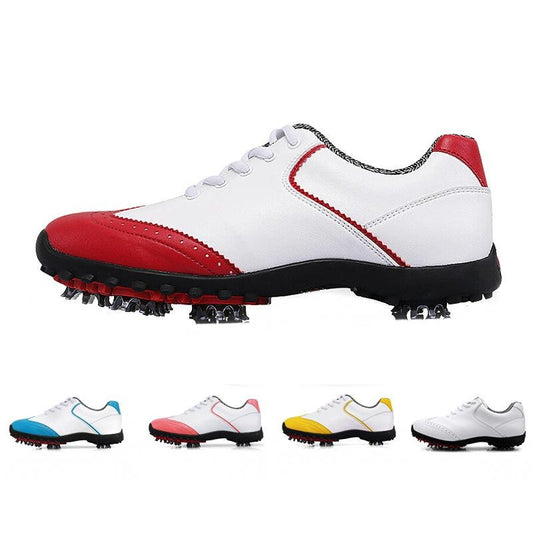 Golf Shoes Womens White Fashion Sports Shoes Waterproof Non-slip Training Shoes Ladies Active Nail Soles Breathable Sneakers - LiveTrendsX