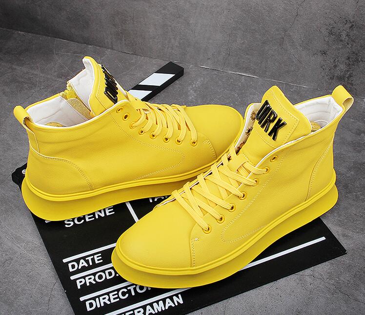 Men Trendy Casual Flats high tops platform Shoes