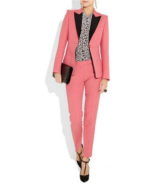 Fashionable women suits Women work clothes Hand Tailored Women Ladies Custom Made Business Office Tuxedos Work Wear Suits - LiveTrendsX