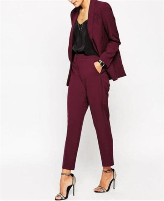 Fashionable women suits Women work clothes Hand Tailored Women Ladies Custom Made Business Office Tuxedos Work Wear Suits - LiveTrendsX