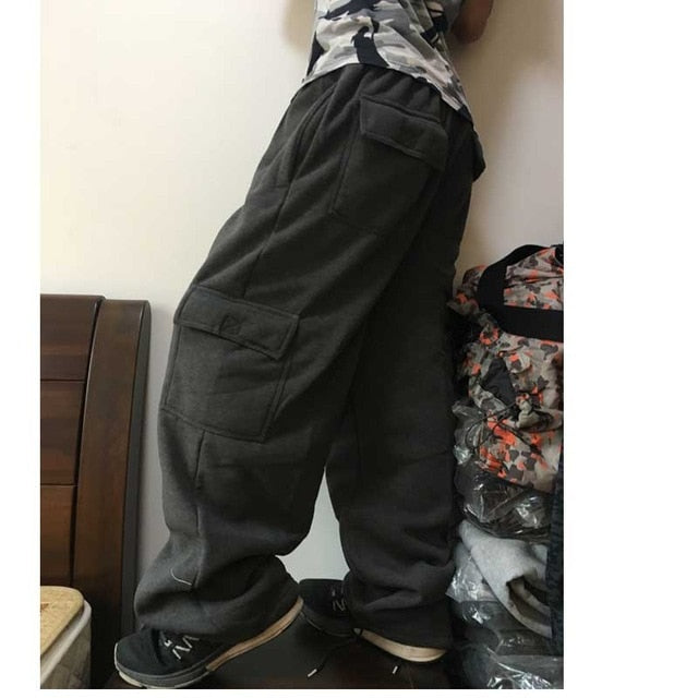  Men's Sweatpants Baggy Joggers Pants Loose Fit Jogger Active  Loung Pants Sweat Pants with Cargo Pocket Black : Clothing, Shoes & Jewelry