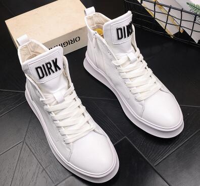 Men Trendy Casual Flats high tops platform Shoes