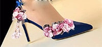 Shoes Adults Sandals Wedding Pink Silks Satins Bridal Shoes Pointed Toe Ultra High Heels Lace Flower Pearl Formal Dress Shoes - LiveTrendsX