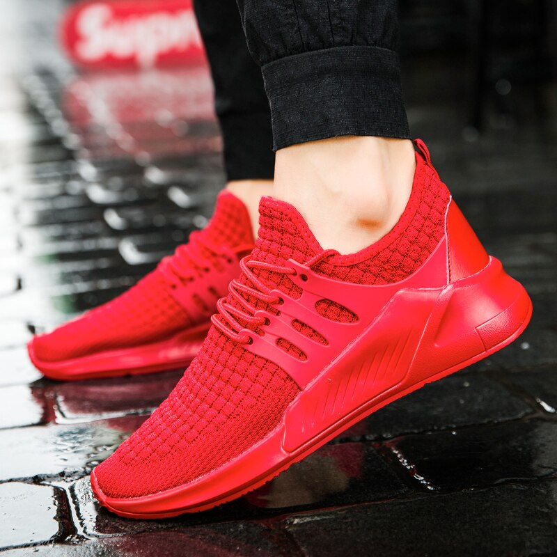 New Hot Style Men Running Shoes Ourdoor Jogging Trekking Sneakers Lace Up Athletic Shoes Comfortable Light-Weight Sneakers - LiveTrendsX