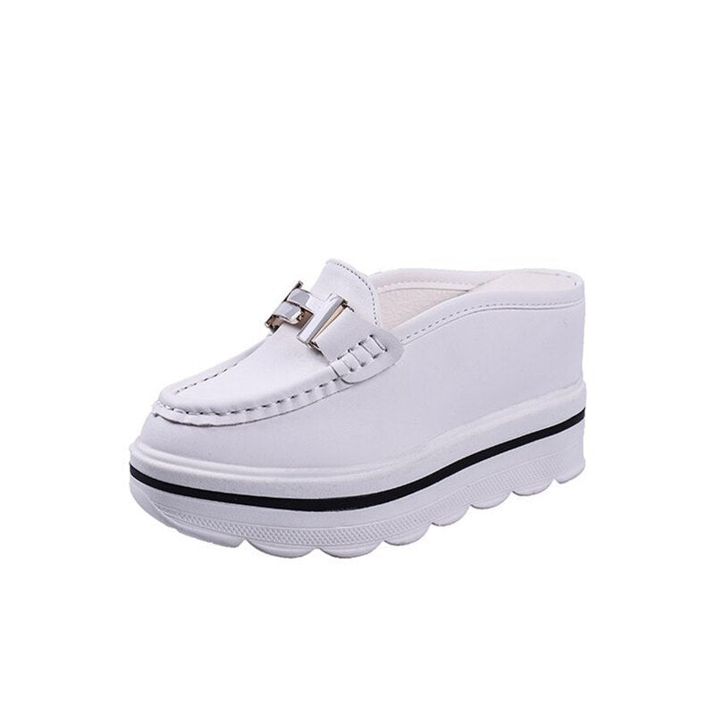 Women Super High Platform Slides  Slip On Rubber Shoes