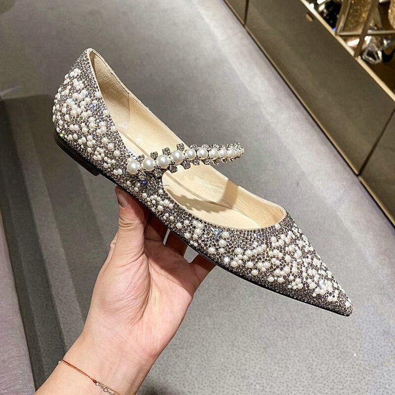 Women Rhinestone Pumps Wedding Shoes