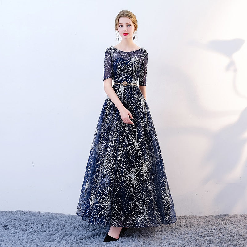 New arrival luxury homecoming dresses fashionable soft champagne evening dress elegant belt party gowns graduation - LiveTrendsX