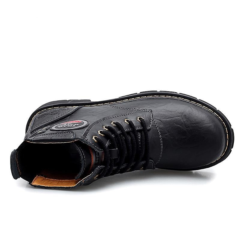 Motorcycle Genuine Leather Men Boots