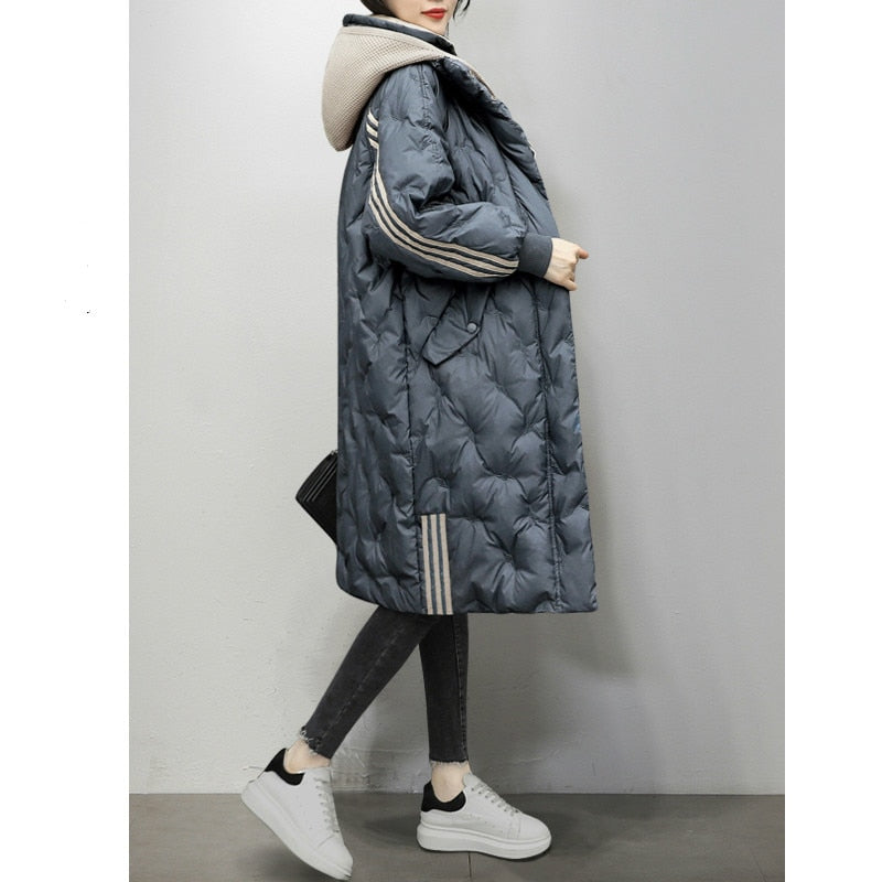 Fashion Korean Thicken Warm Women's Winter Down Jacket 90% White Duck Down Woman Parkas Coat Casaco Feminino Inverno - LiveTrendsX