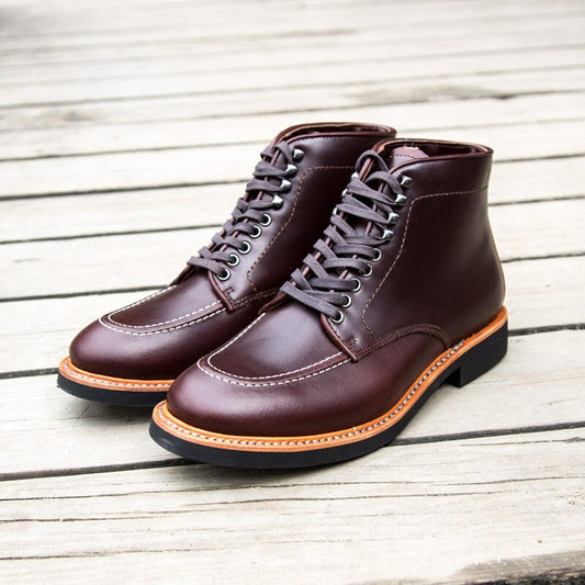 New handmade boots men leather