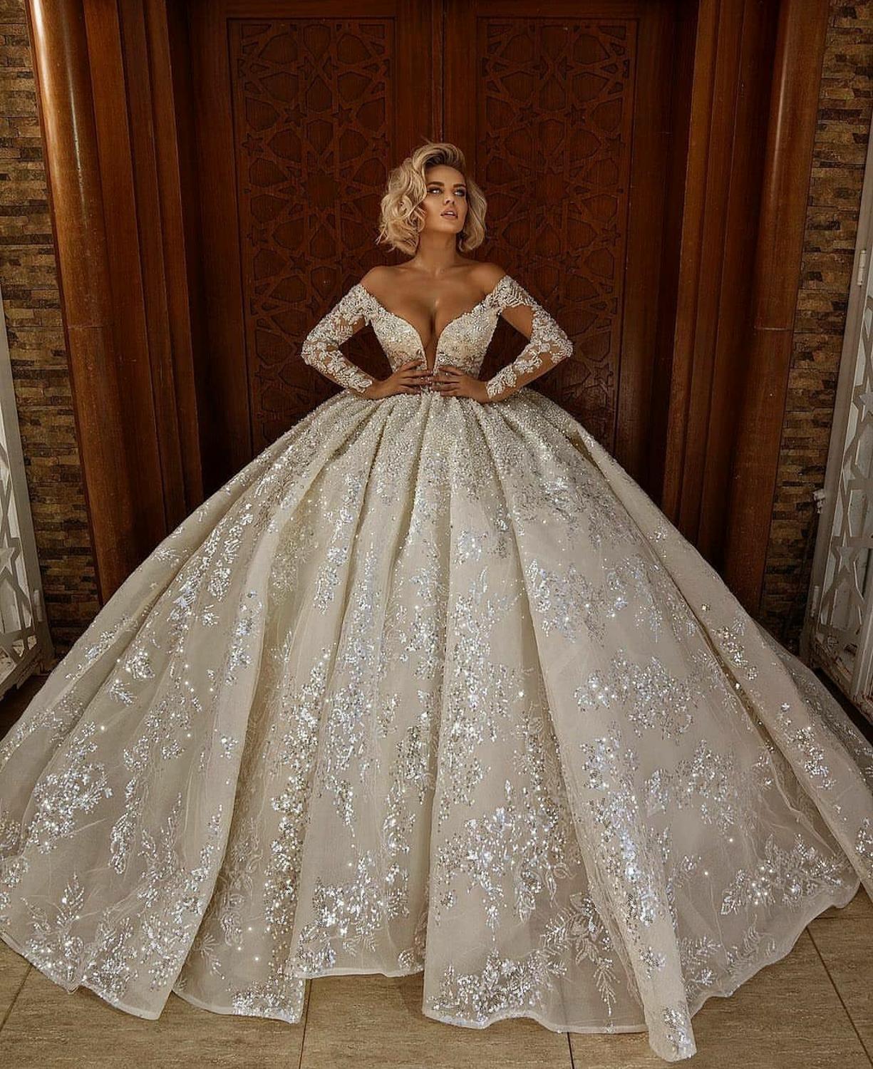 Plus Size Wedding Dress Hoop Skirt