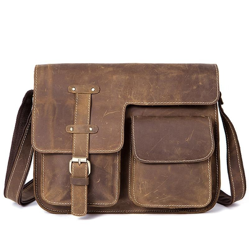 Genuine Leather Men's Shoulder Bag