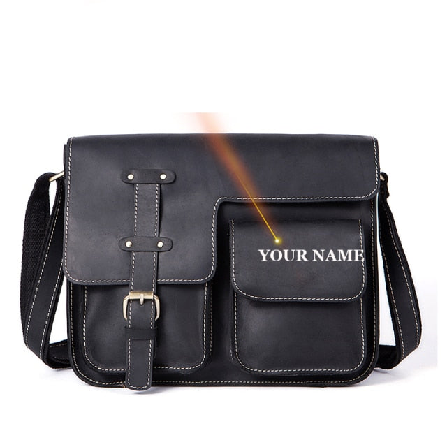 Genuine Leather Men's Shoulder Bag