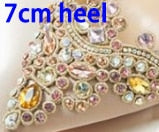 Wedding Shoes Women Pumps White Satin Princess Crystal