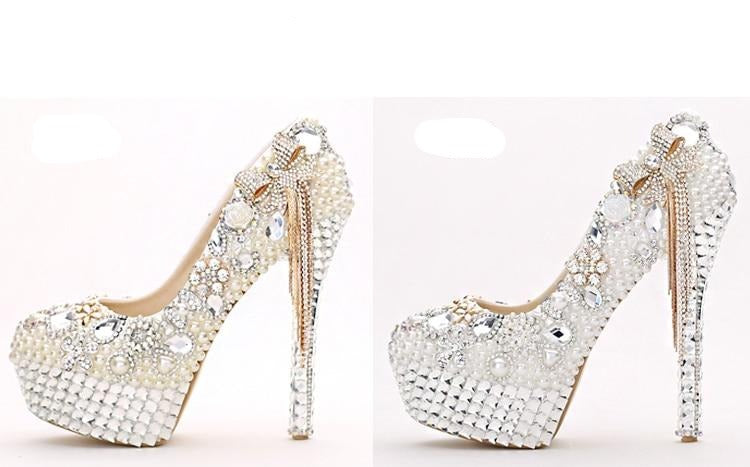 Spring New Fringed Rhinestone Stiletto Banquet Women Wedding Shoe