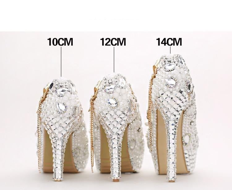 Spring New Fringed Rhinestone Stiletto Banquet Women Wedding Shoe