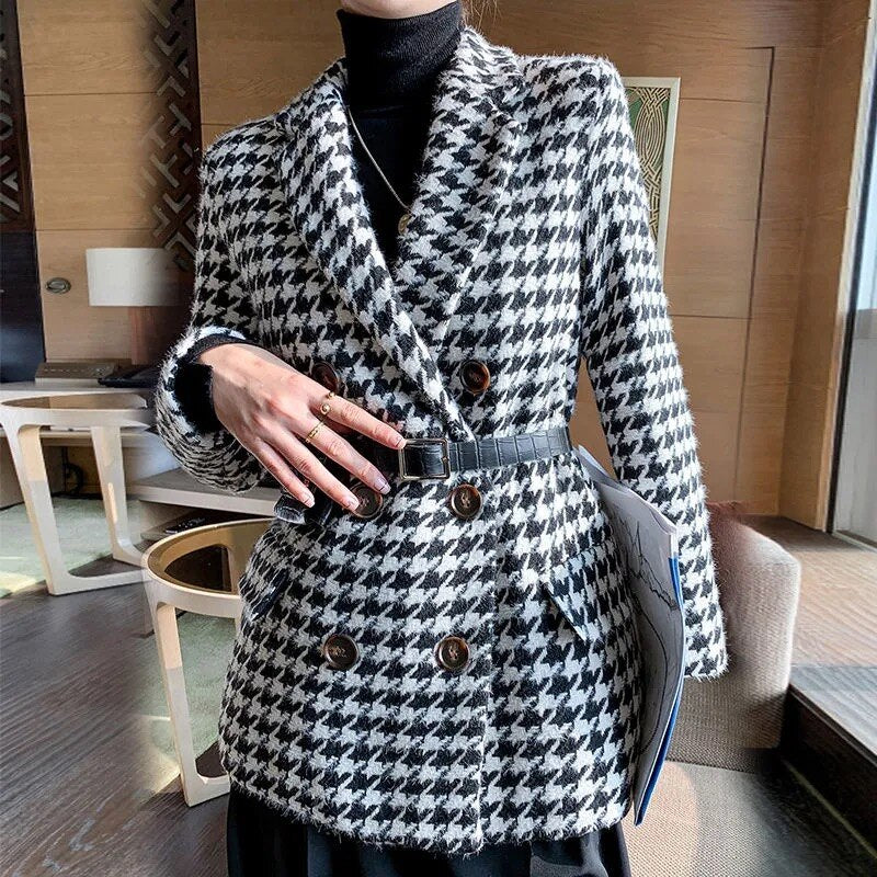 woolen coat suit thick and loose