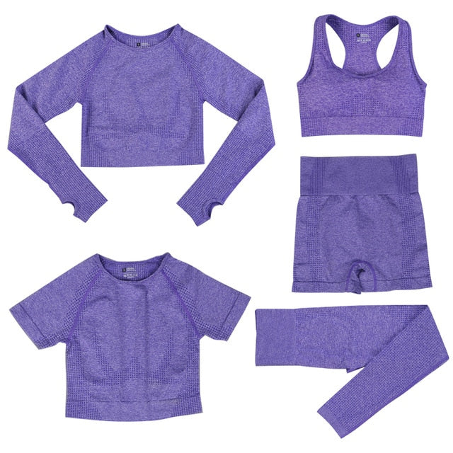 Women Yoga Set Gym Fitness Sportswear - LiveTrendsX