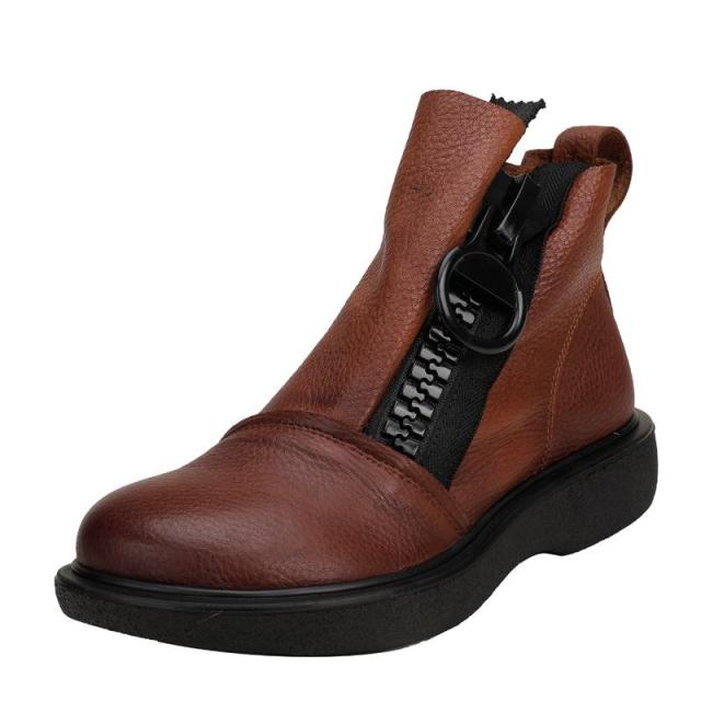 Platform Women Boots Genuine Leather