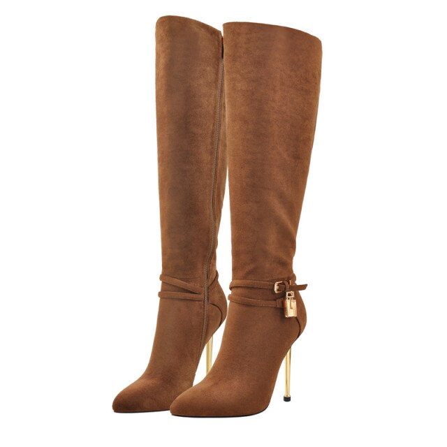 Women's Pointed Toe  Knee High Boots