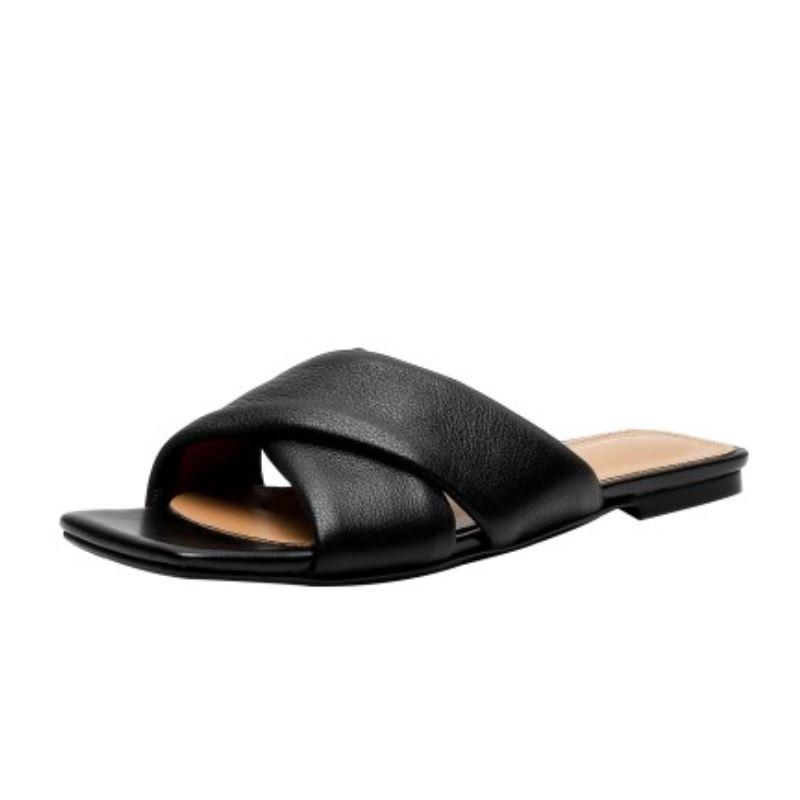 Women Flat Sandals Square Toe Daily Vacation